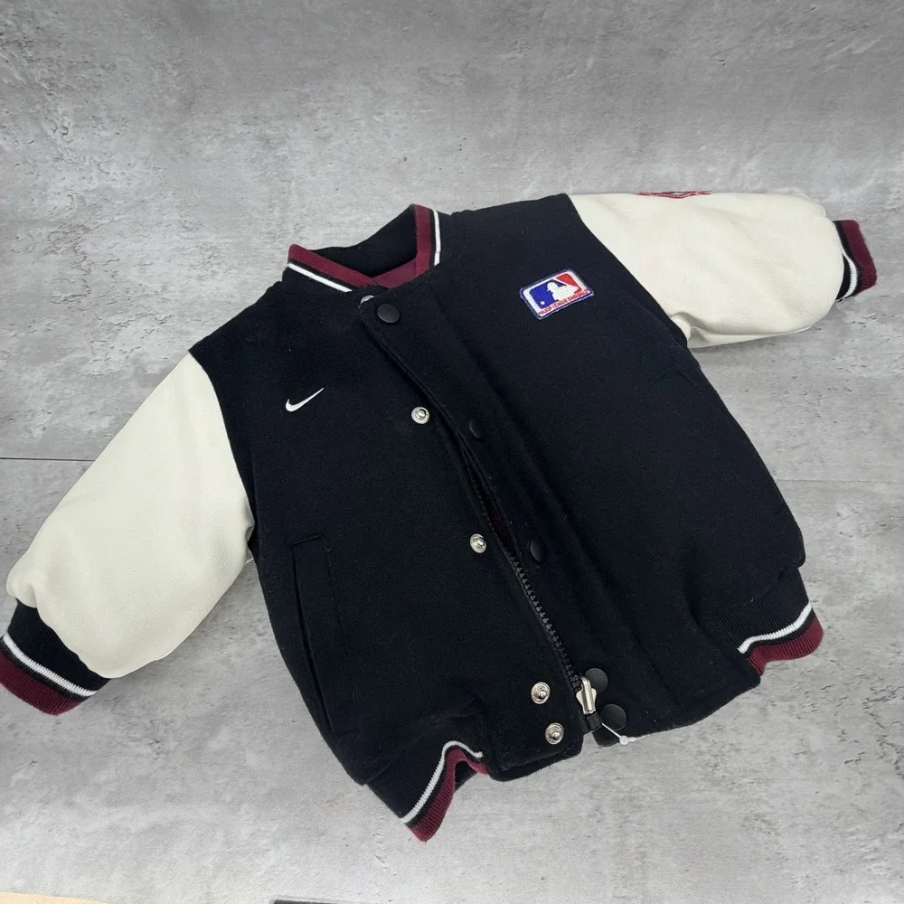Nike Team MLB Wool Reversible Baseball KIDS Baby 12 MONTHS Black White Burgundy